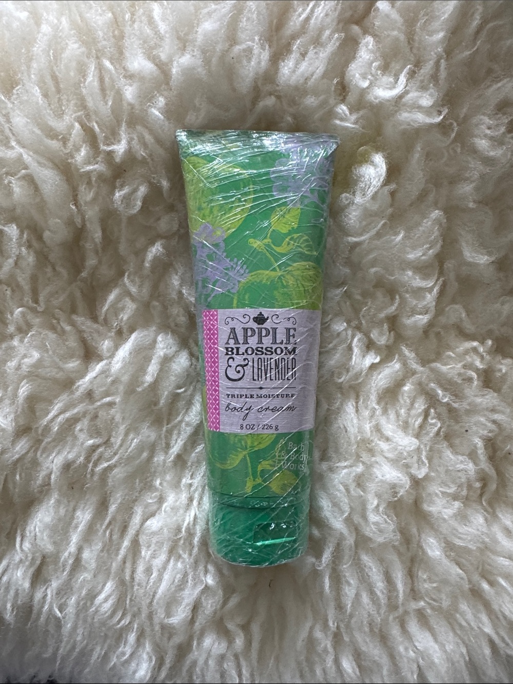 New BBW Apple Blossom & Lavender RARE Triple Moisturizing Body Cream